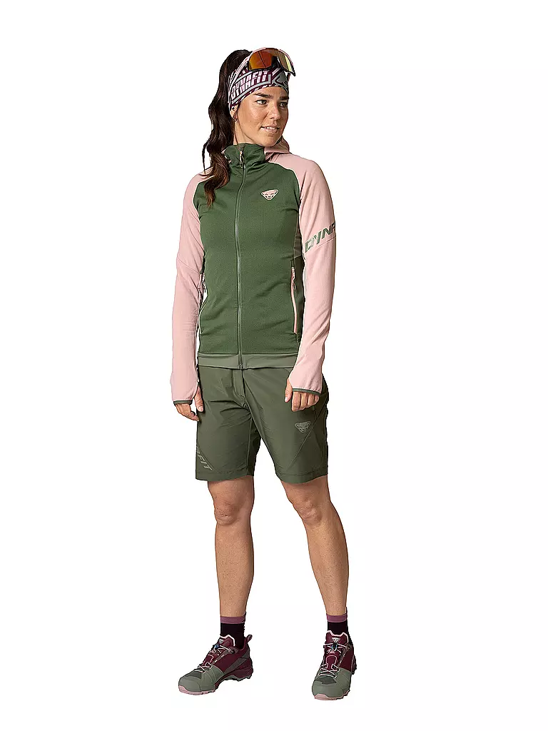 DYNAFIT | Damen Fleecejacke Transalper Polartec Hoodie | Rose