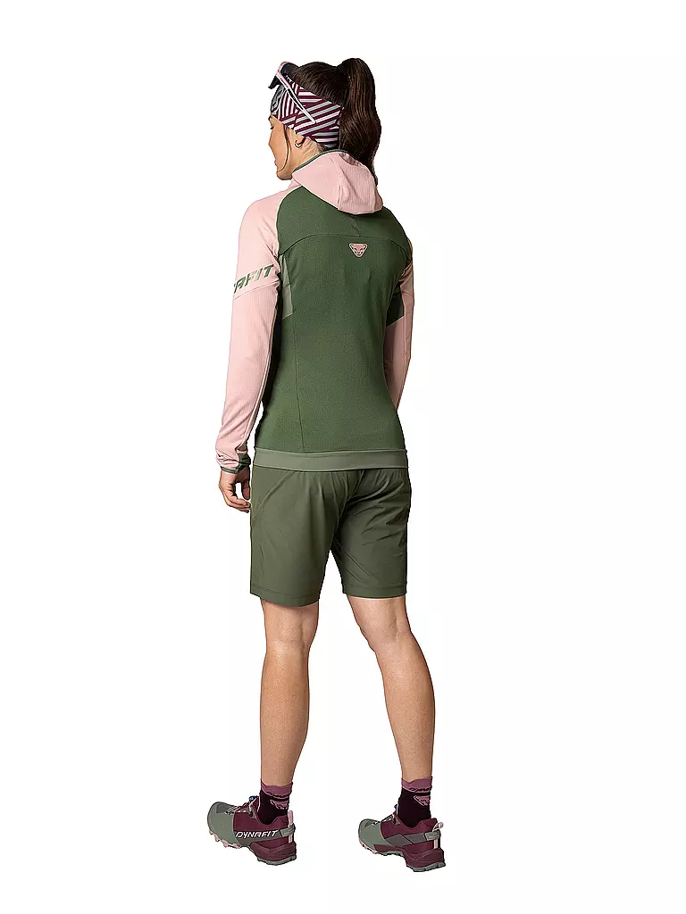 DYNAFIT | Damen Fleecejacke Transalper Polartec Hoodie | Rose