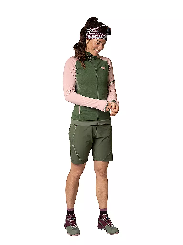 DYNAFIT | Damen Fleecejacke Transalper Polartec Hoodie | Rose