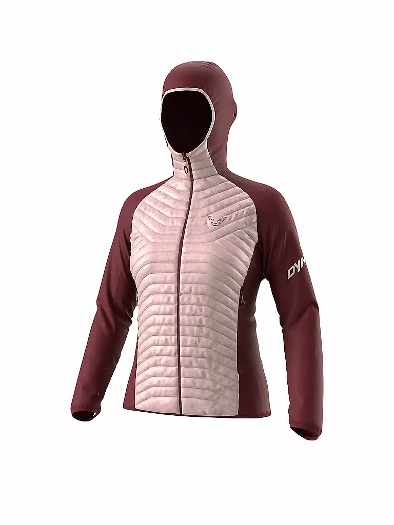 DYNAFIT | Damen Iso Hybridjacke Transalper Hoodie | Rouge foncé