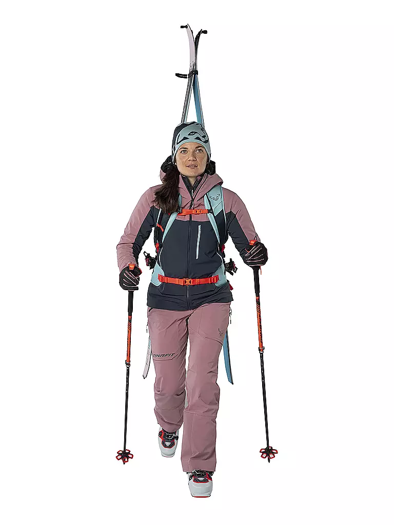 DYNAFIT | Damen Touren Softshelljacke Radical Hoodie | Rose