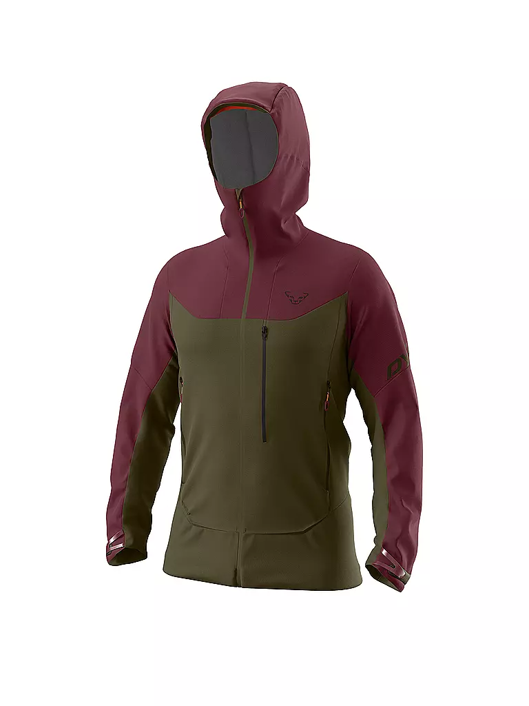 DYNAFIT | Herren Touren Softshelljacke Radical Hoodie | Rouge foncé