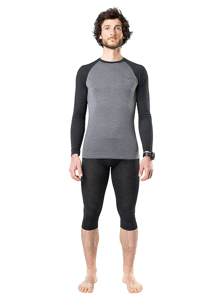DYNAFIT | Pantalon de sous-vêtement 3/4 homme Tour Light Merino | Noir