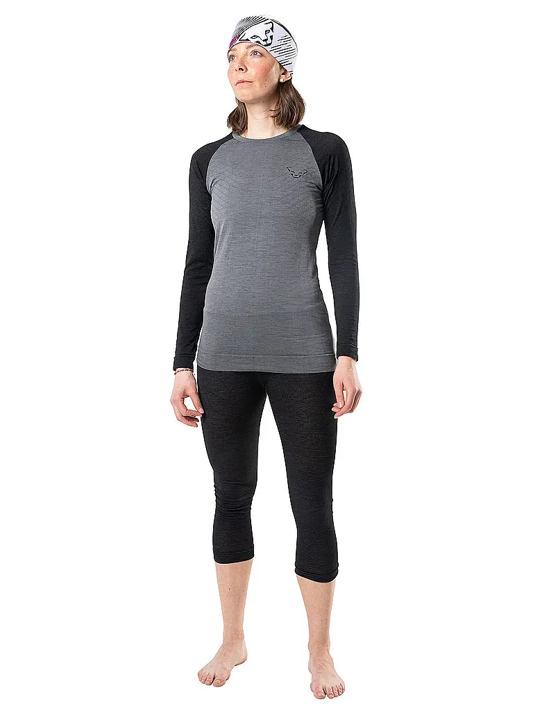 DYNAFIT | Pantalon de sous-vêtement 3/4 Tour Light Merino pour femme | Noir