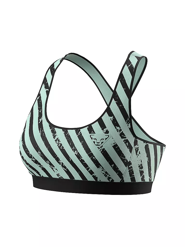 DYNAFIT | Soutien-gorge de sport graphique pour femmes | Vert clair