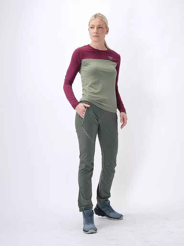 DYNAFIT | T-shirt à manches longues Traverse S-Tech pour femme | Olive