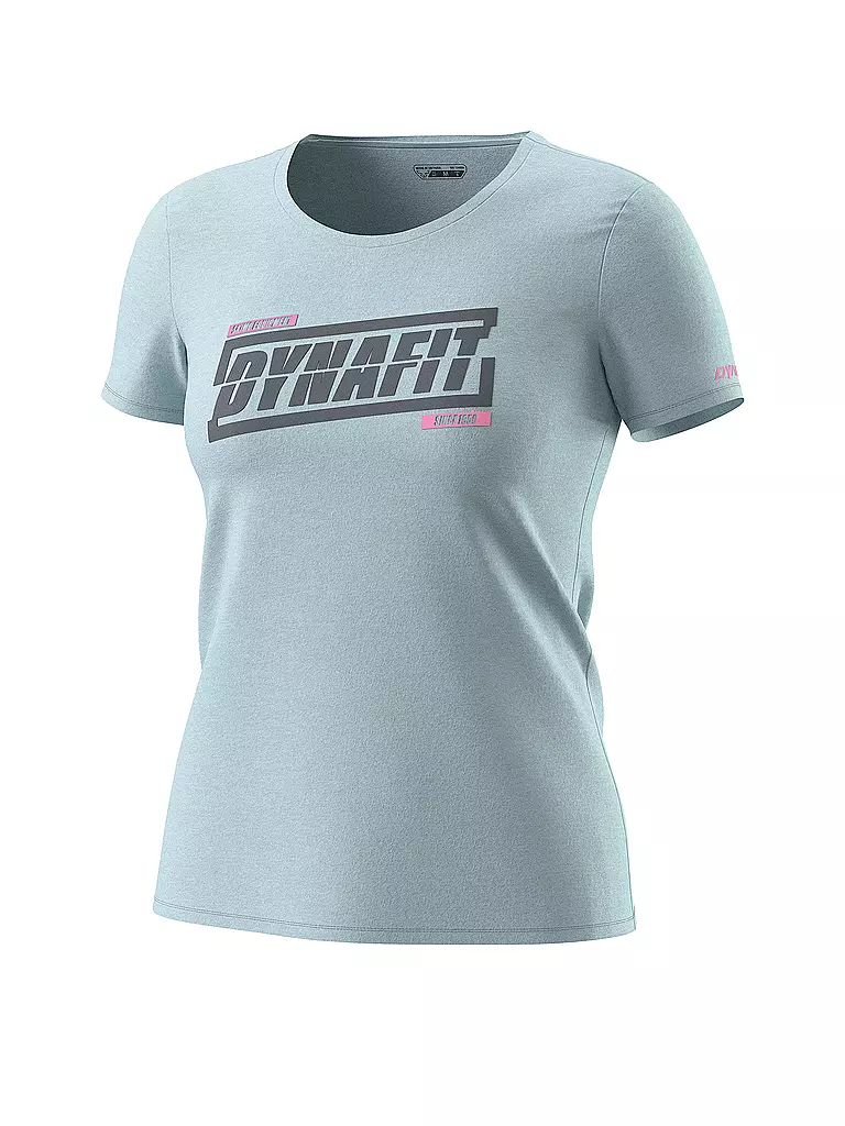DYNAFIT | T-shirt de randonnée graphique pour femme | Bleu clair