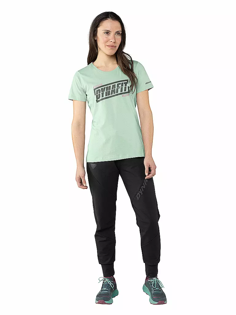 DYNAFIT | T-shirt de randonnée graphique pour femmes | Vert clair