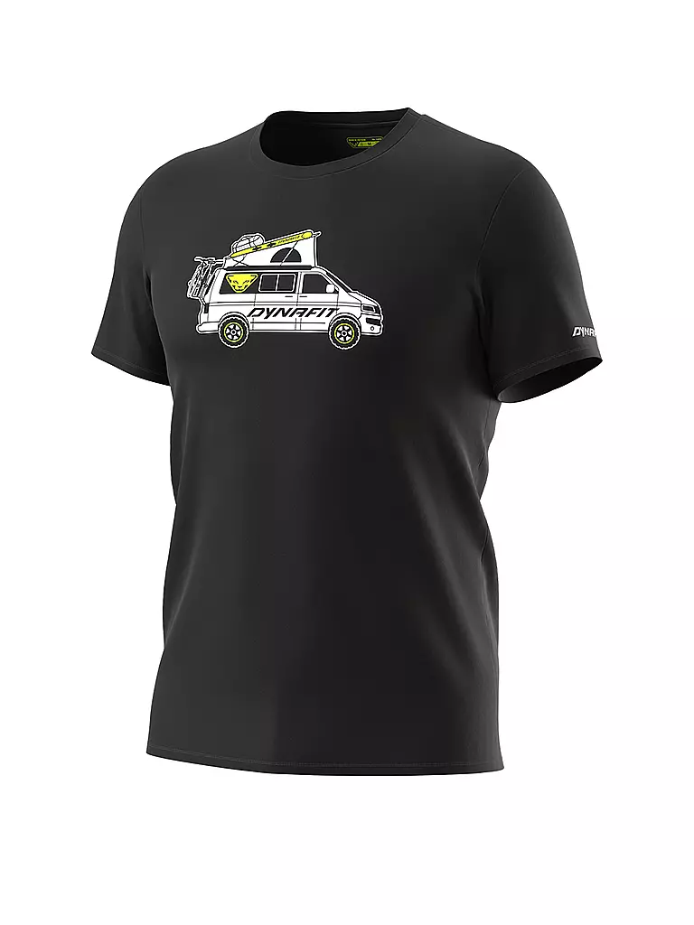 DYNAFIT | T-shirt de randonnée graphique pour hommes | Noir