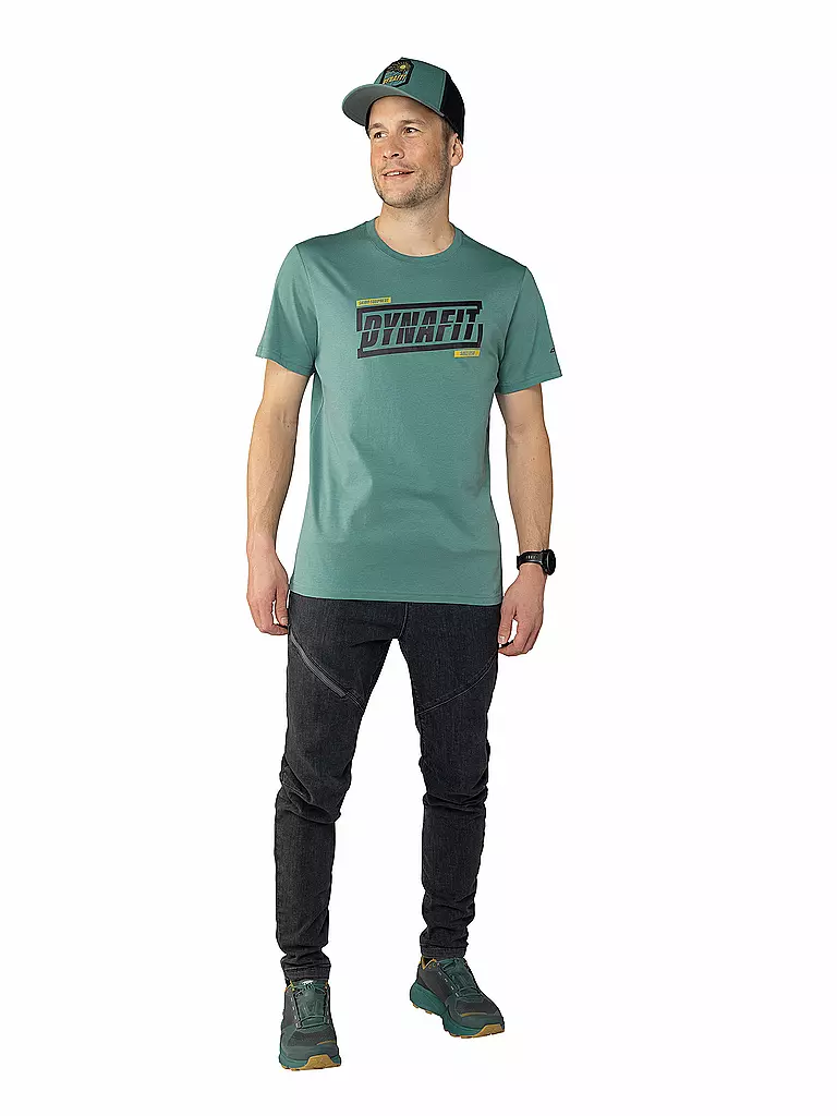 DYNAFIT | T-shirt de randonnée graphique pour hommes | Pétrole