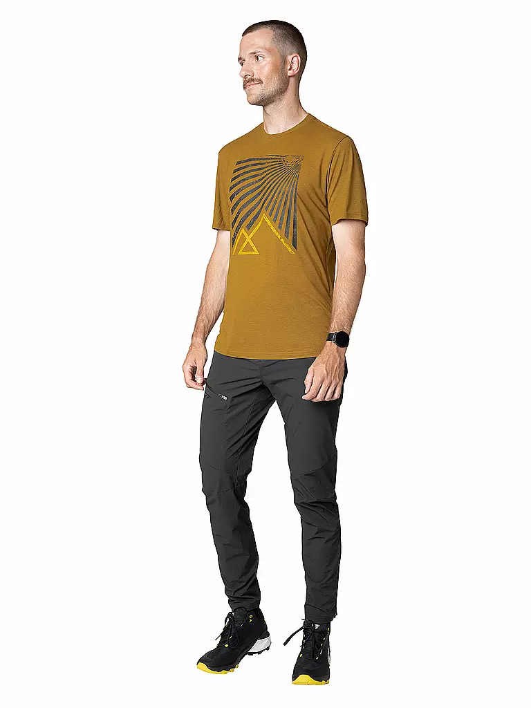 DYNAFIT | T-shirt de sport homme Transalper Graphic | Moutarde