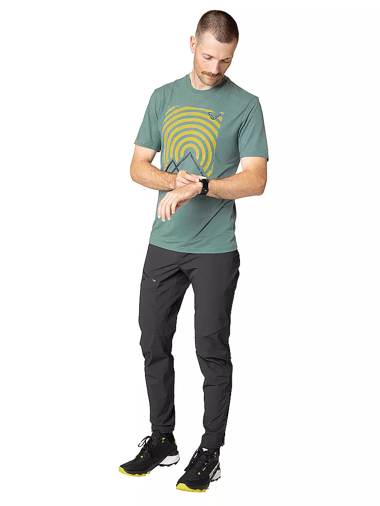 DYNAFIT | T-shirt de sport pour homme Transalper Graphic | Pétrole