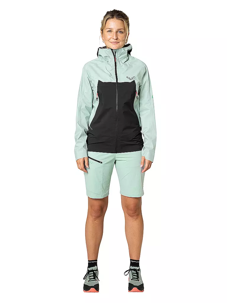 DYNAFIT | Veste de randonnée femme Transalper 3L à capuche | Vert clair