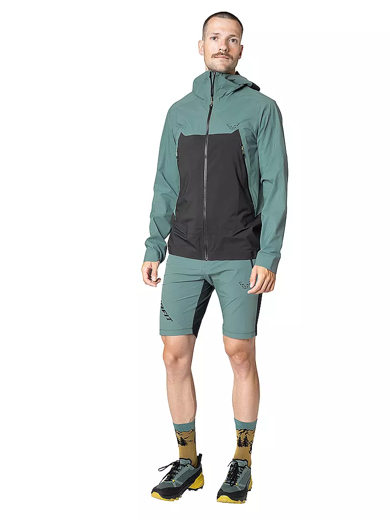 DYNAFIT | Veste de randonnée homme Transalper 3L à capuche | Pétrole
