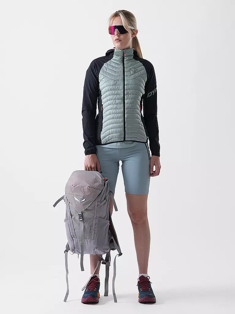 DYNAFIT | Veste hybride isolante pour femme Transalper à capuche | Vert clair