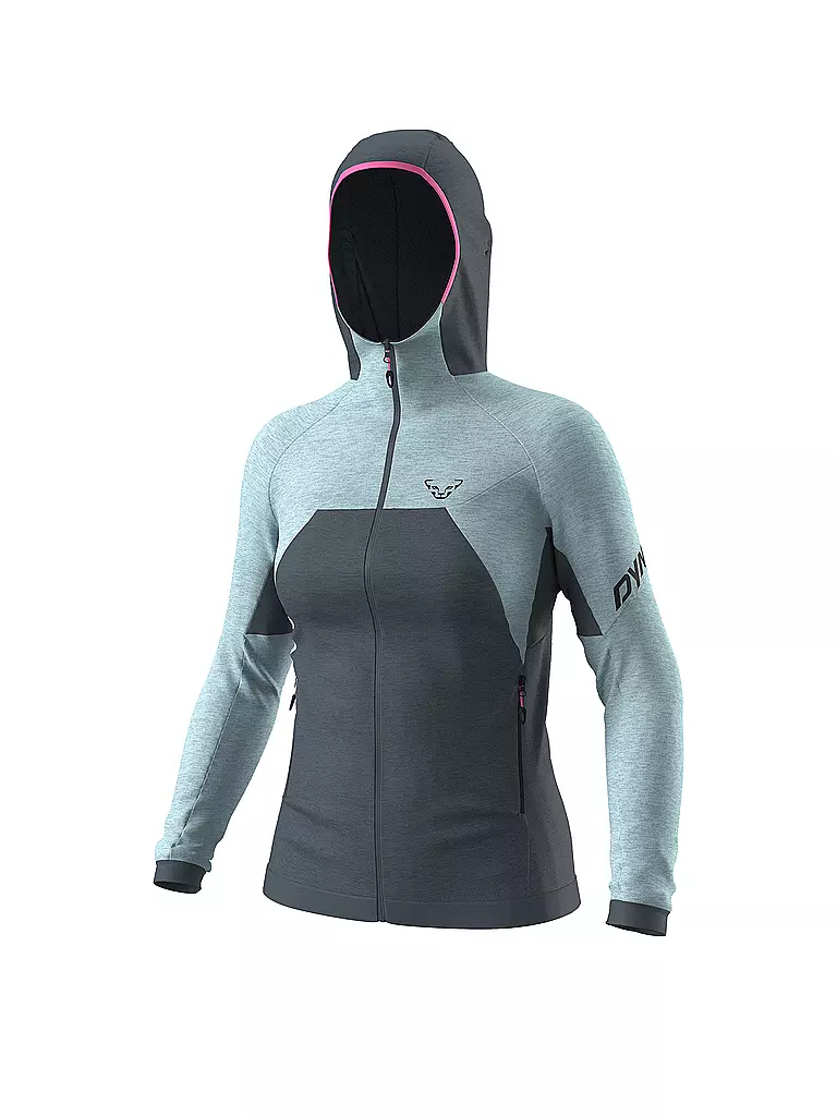 DYNAFIT | Veste polaire thermique Tour Wool pour femme | Bleu clair