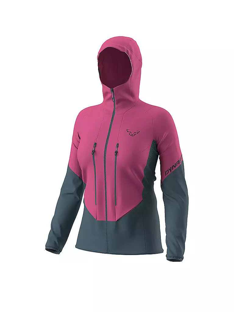 DYNAFIT | Veste softshell de randonnée pour femme Blacklight Hoodie | Rose vif