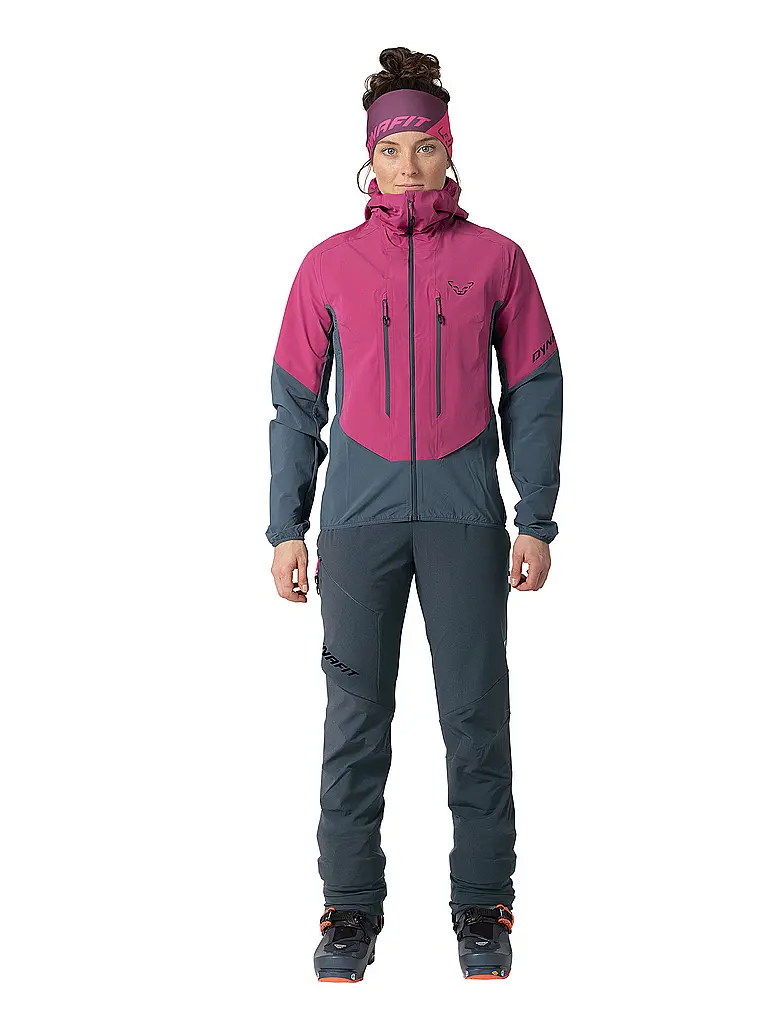 DYNAFIT | Veste softshell de randonnée pour femme Blacklight Hoodie | Rose vif