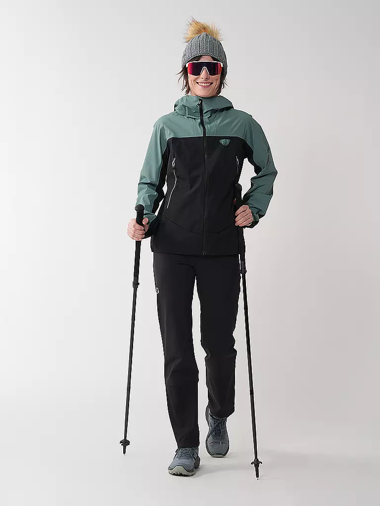 DYNAFIT | Veste softshell de randonnée pour femme Ridge DST Hoodie | Noir