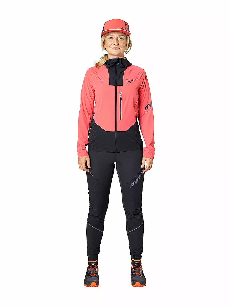 DYNAFIT | Veste softshell femme Traverse DST Hoodie | Corail