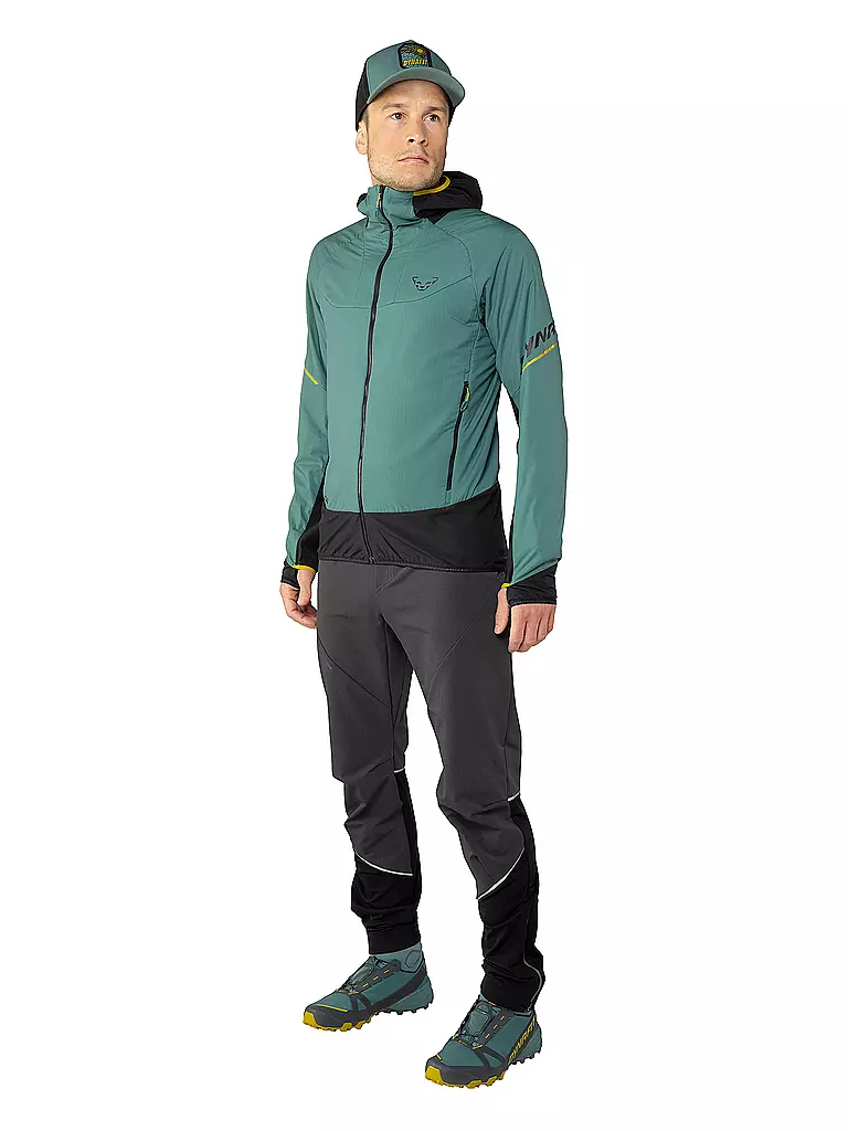 DYNAFIT | Veste softshell homme Mezzalama Polartec® Alpha® à capuche | Bleu clair