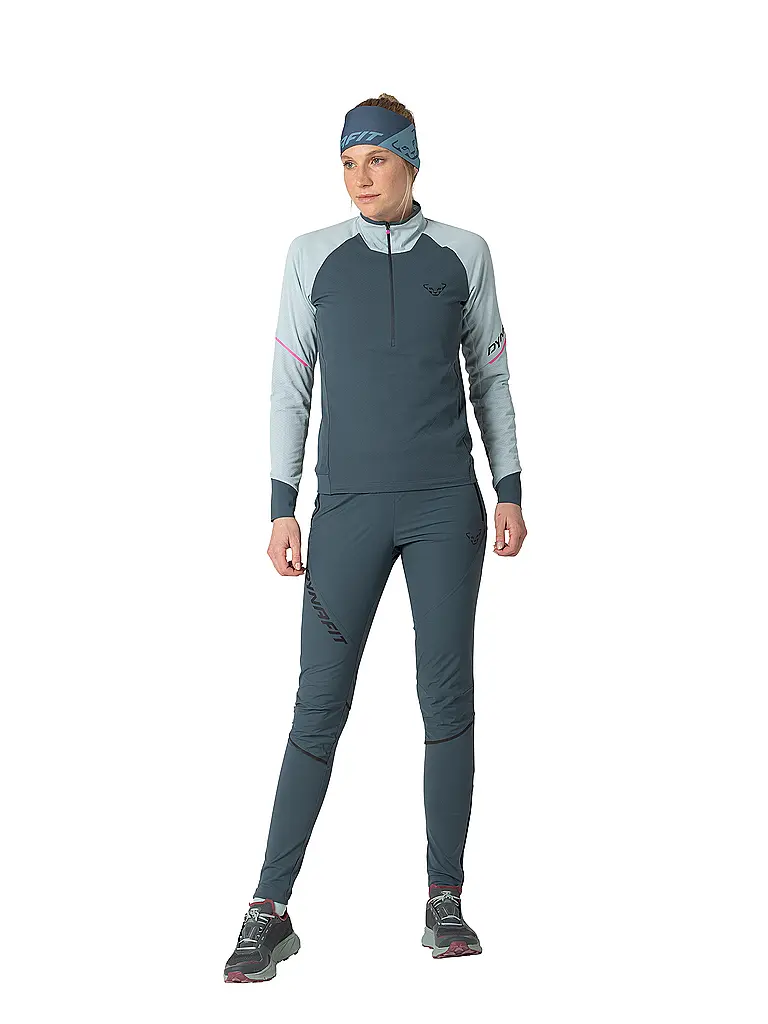 DYNAFIT | Zipshirt de randonnée Alpine pour femmes | Bleu clair
