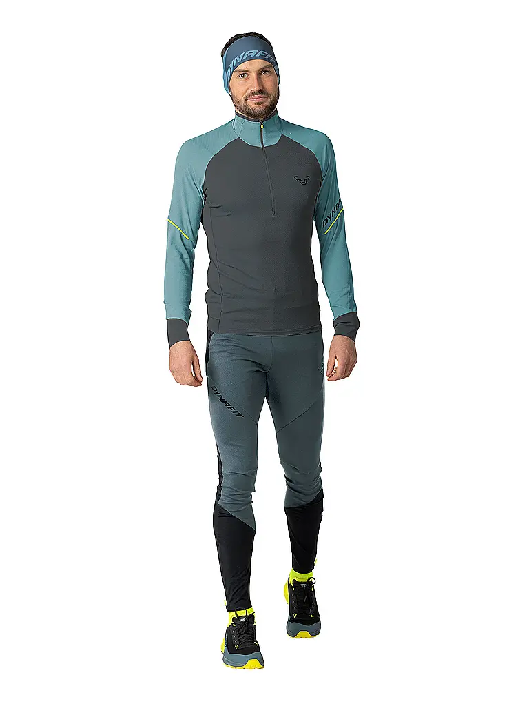 DYNAFIT | Zipshirt de randonnée Alpine pour hommes | Pétrole