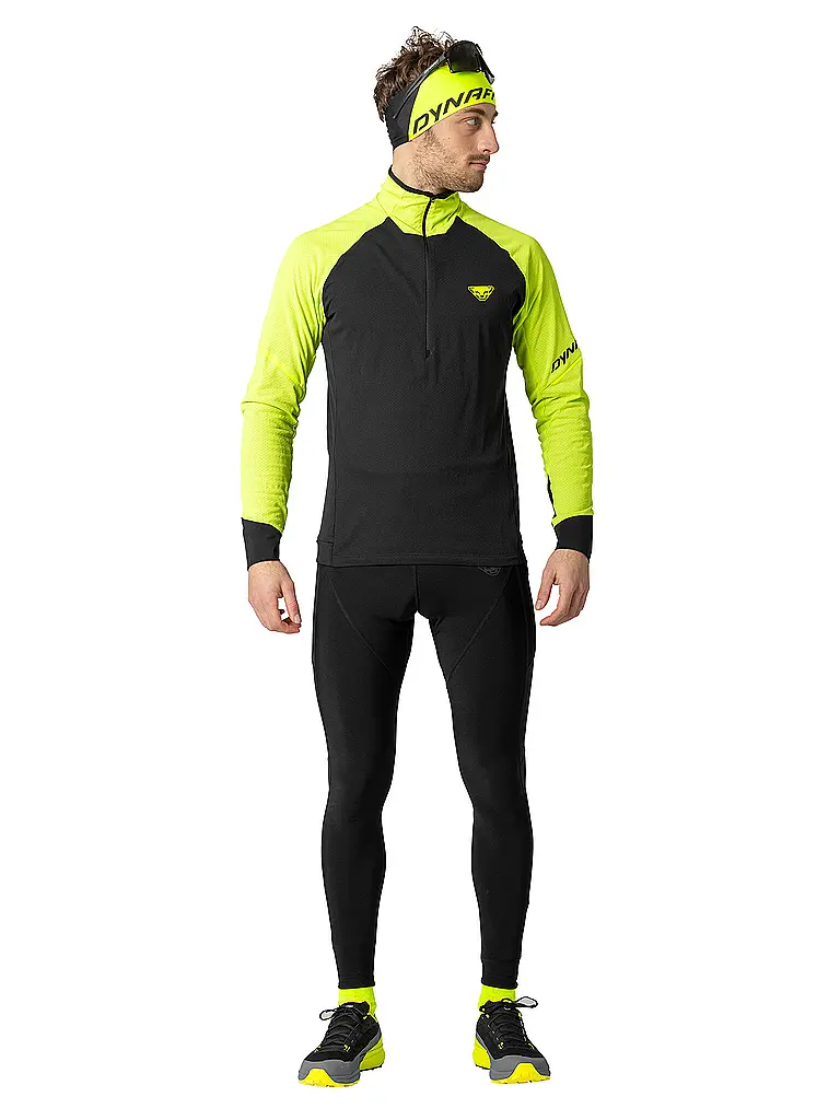 DYNAFIT | Zipshirt de randonnée Alpine pour hommes | Jaune