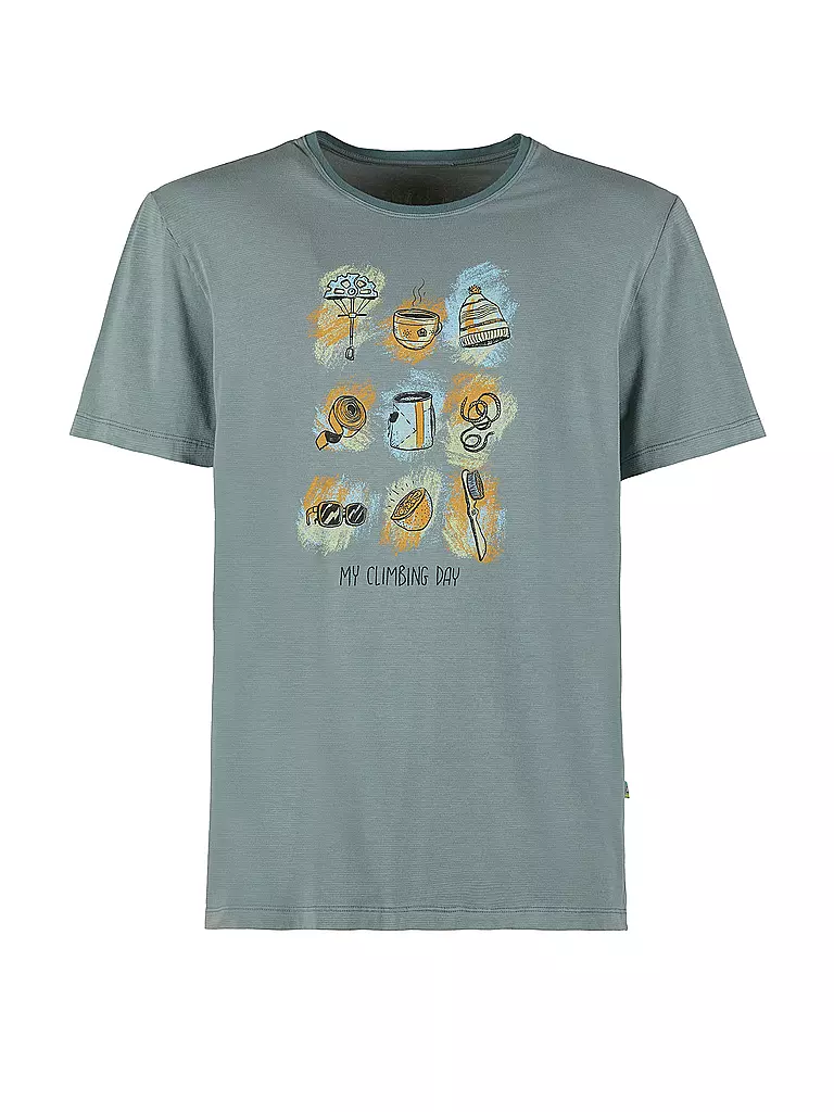 E9 |  Herren Klettershirt Things  | Vert foncé