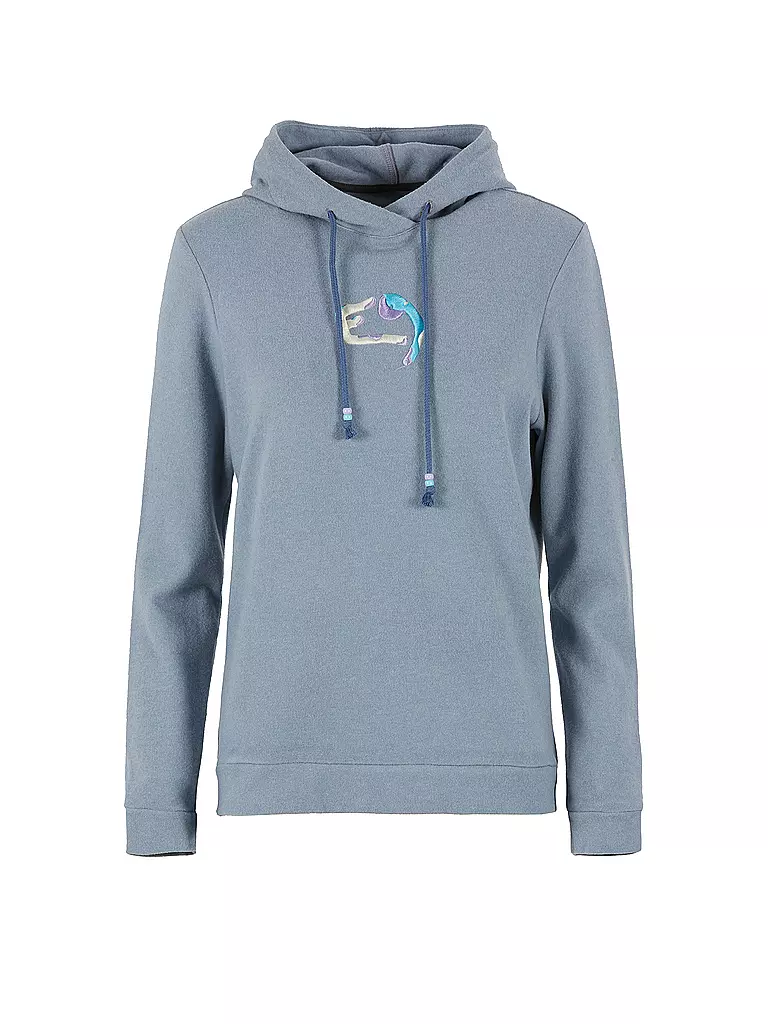 E9 | Damen Kletterhoodie Elvira | Bleu clair