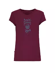 E9 | Damen Klettershirt Kiss 2.4 | Rouge foncé