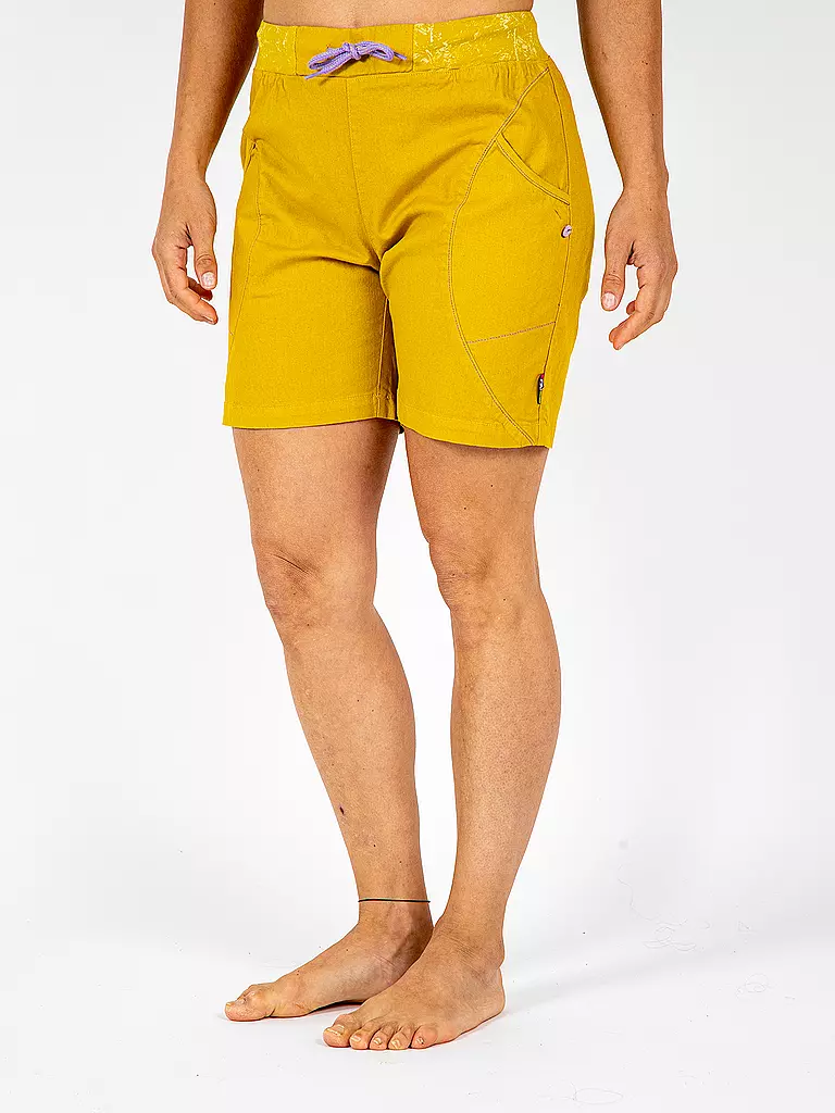 E9 | Damen Klettershort Wendy | Moutarde