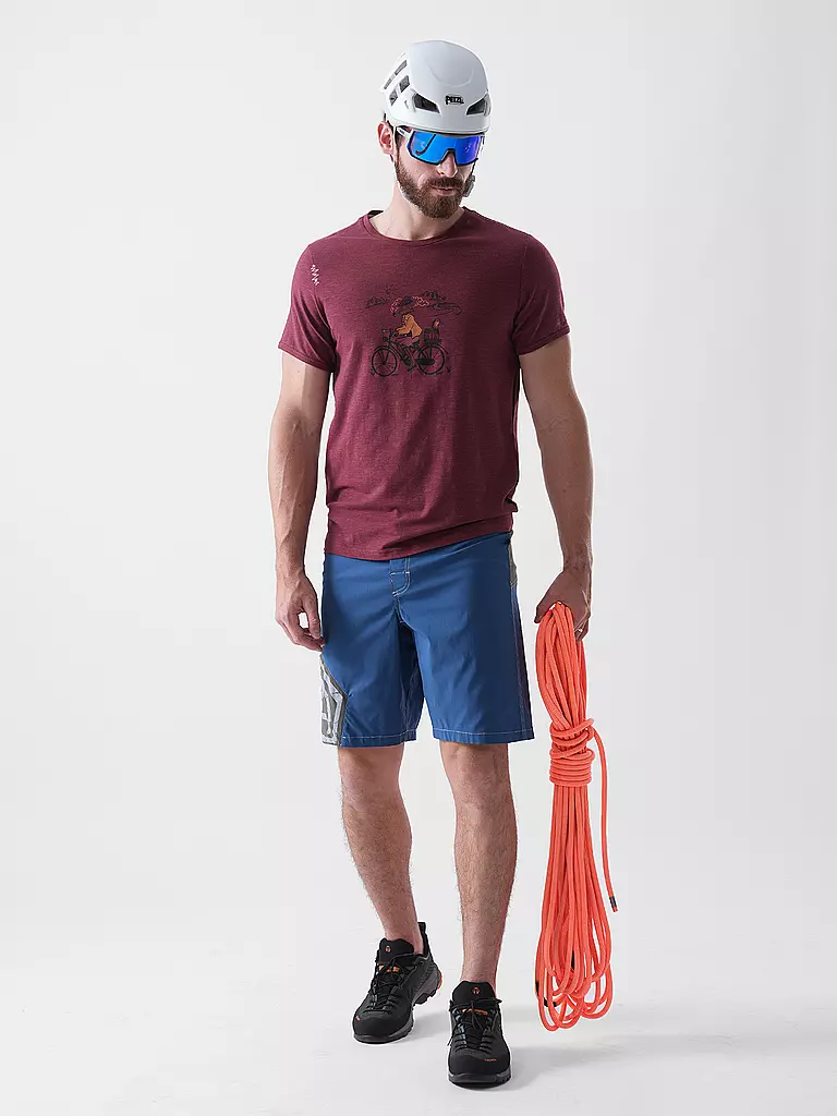E9 | Herren Klettershort Wet | Bleu