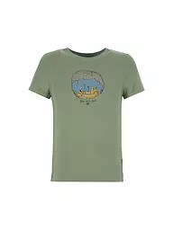 E9 | Kinder Klettershirt Cave 2.4 | Vert clair