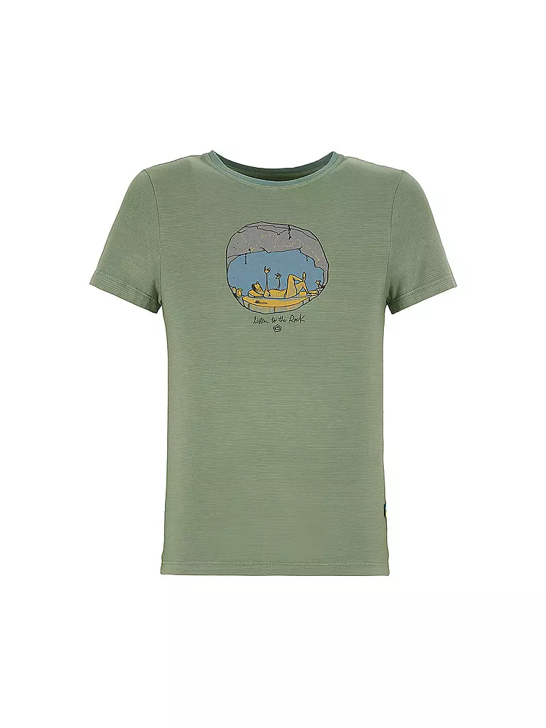 E9 | Kinder Klettershirt Cave 2.4 | Vert clair