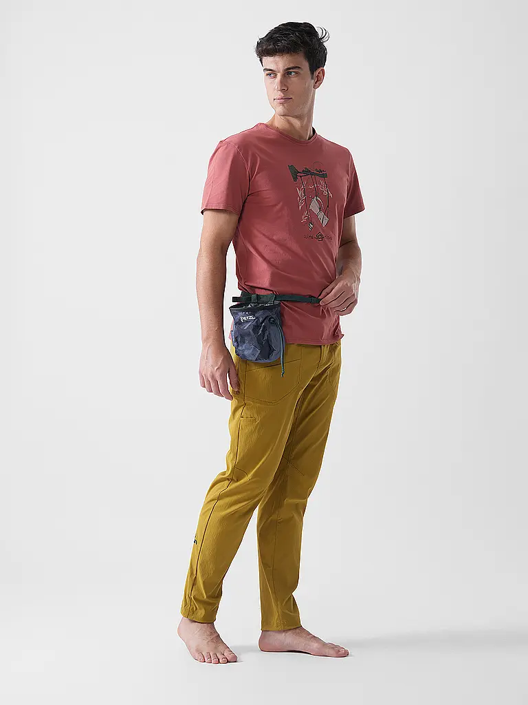 E9 | T-shirt d'escalade Bond pour hommes | Rouge foncé