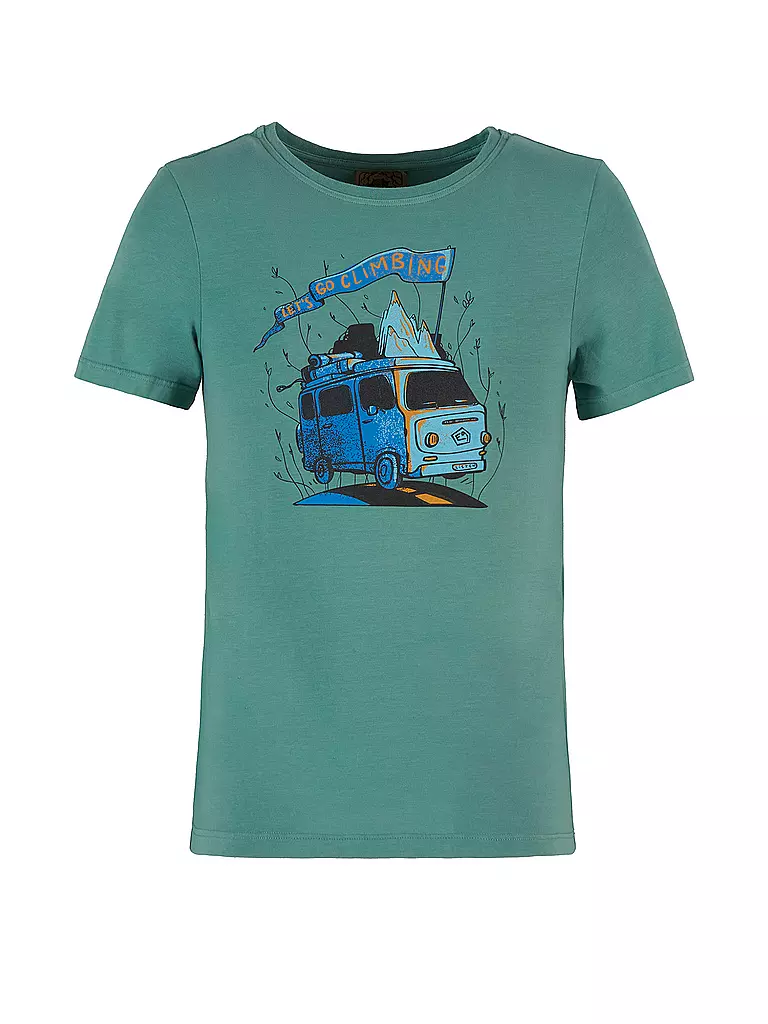 E9 | T-shirt d'escalade pour enfants B-Furgo Bus | Bleu clair