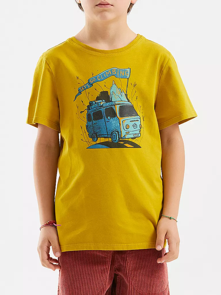E9 | T-shirt d'escalade pour enfants B-Furgo Bus | Or