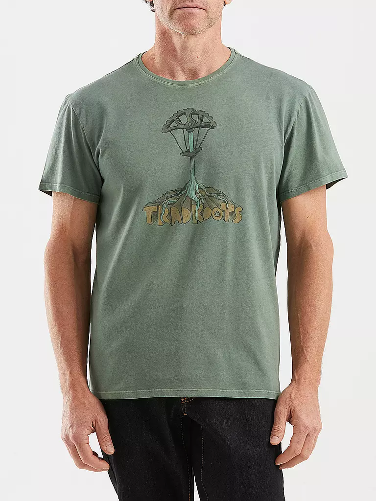 E9 | T-shirt d'escalade Roots pour hommes | Vert clair
