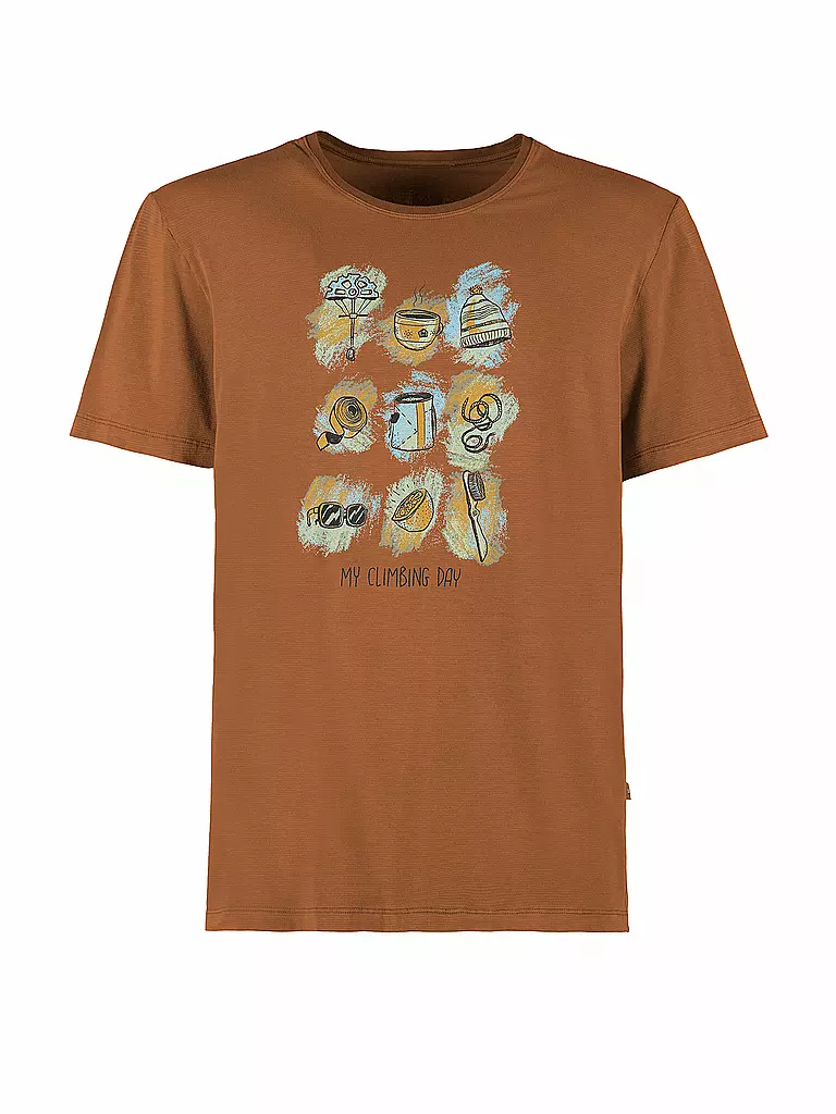 E9 | T-shirt d'escalade Things pour hommes | Moutarde