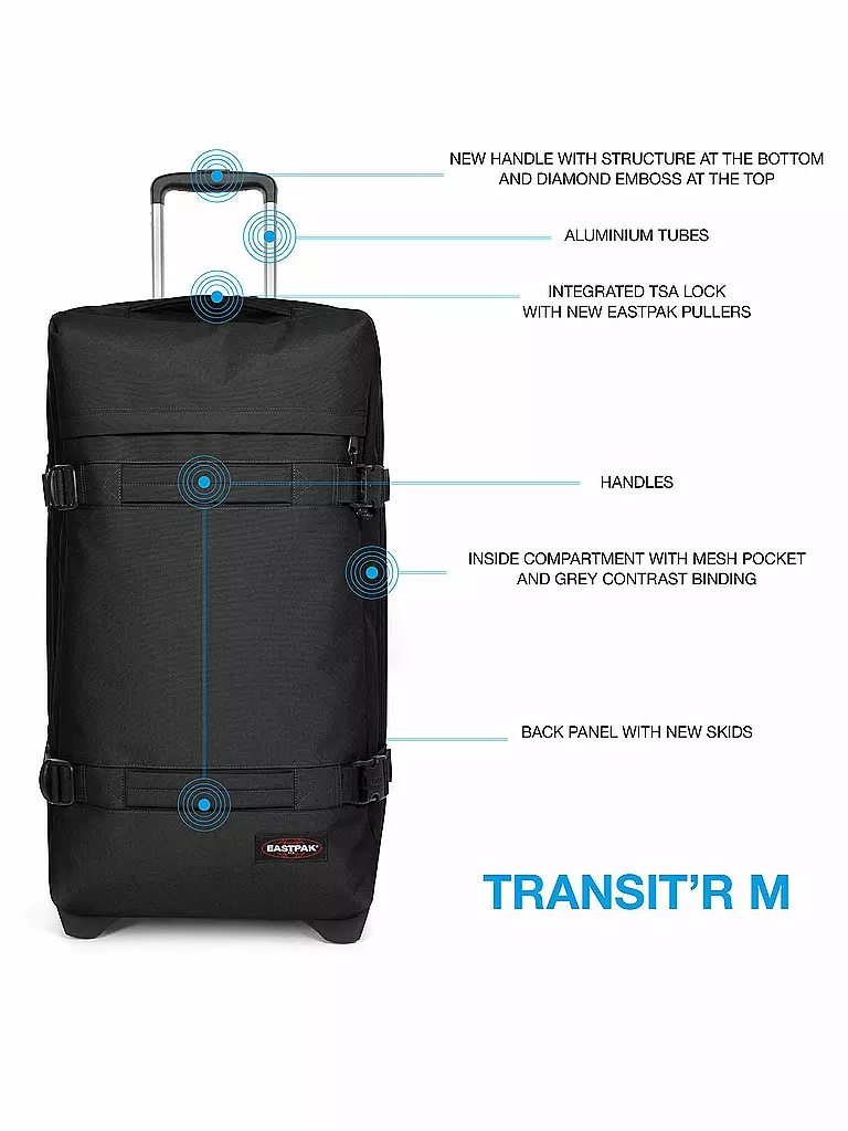 EASTPAK | Reisetrolley Transit'R M 71-80L |