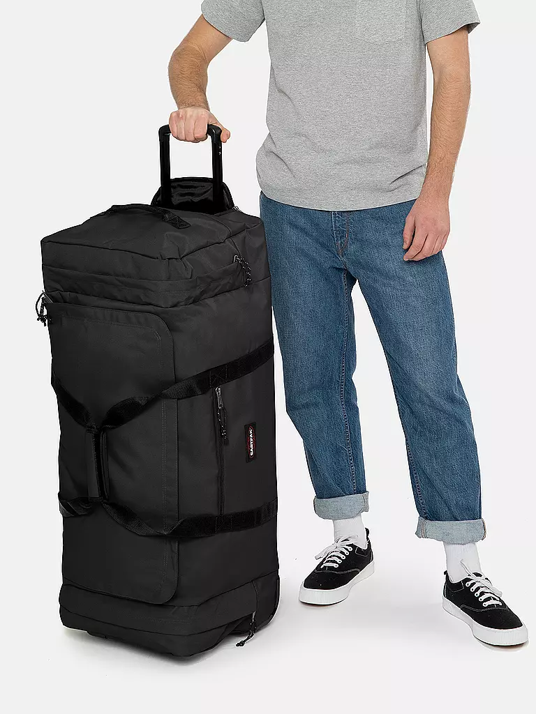 EASTPAK | Sac de voyage Leatherface L + 104L | Noir