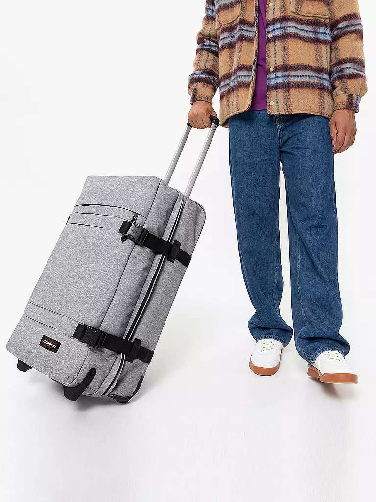 EASTPAK | Trolley de voyage Transit'R M 71-80L | Gris clair