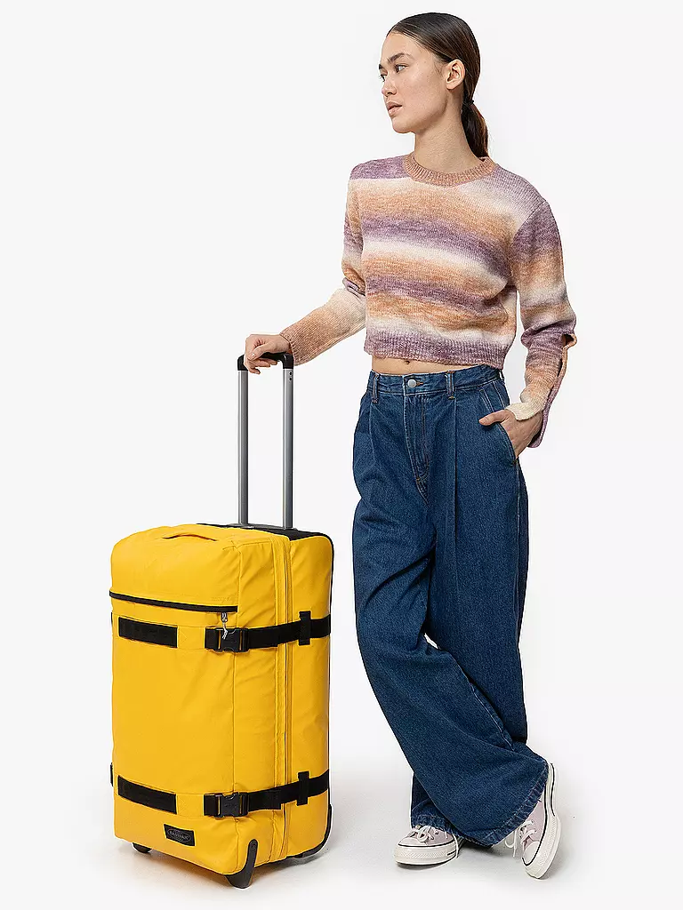 EASTPAK | Trolley de voyage Transit'R M 71-80L | Jaune