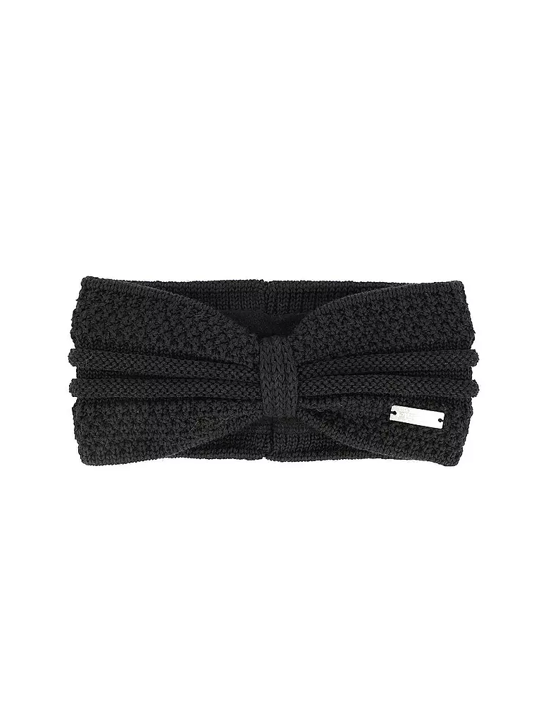 EISGLUT | Bandeau Esmeralda Merino pour femmes | Noir