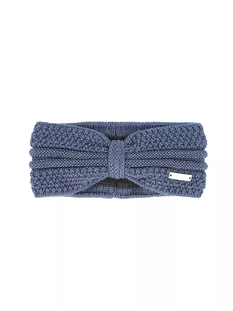 EISGLUT | Bandeau pour femme Esmeralda en mérinos | Bleu foncé