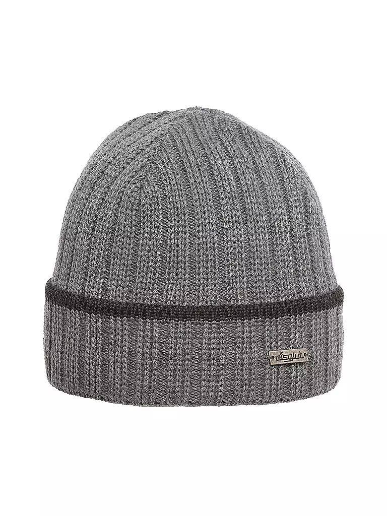 EISGLUT | Herren Mütze Fisher Merino XL | Gris clair