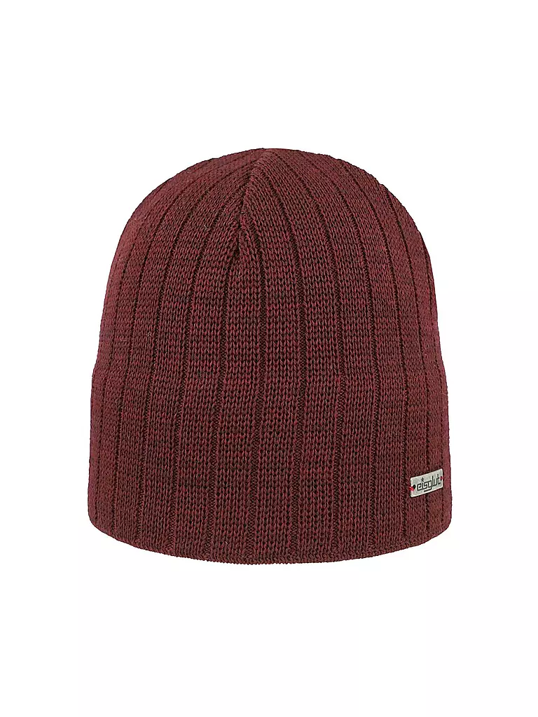 EISGLUT | Herren Mütze Tex Merino | Rouge foncé