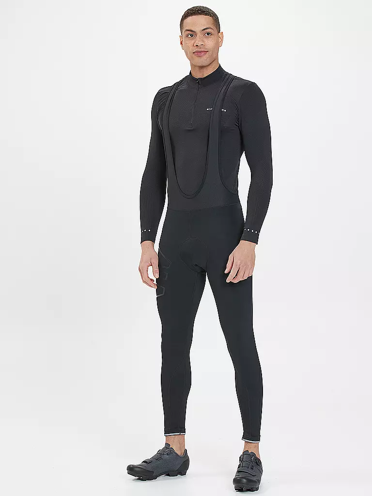 ENDURANCE | Cuissard de cyclisme long à bretelles Gorsk pour hommes | Noir