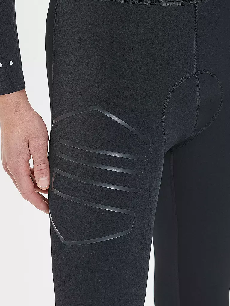 ENDURANCE | Cuissard de cyclisme long à bretelles Gorsk pour hommes | Noir